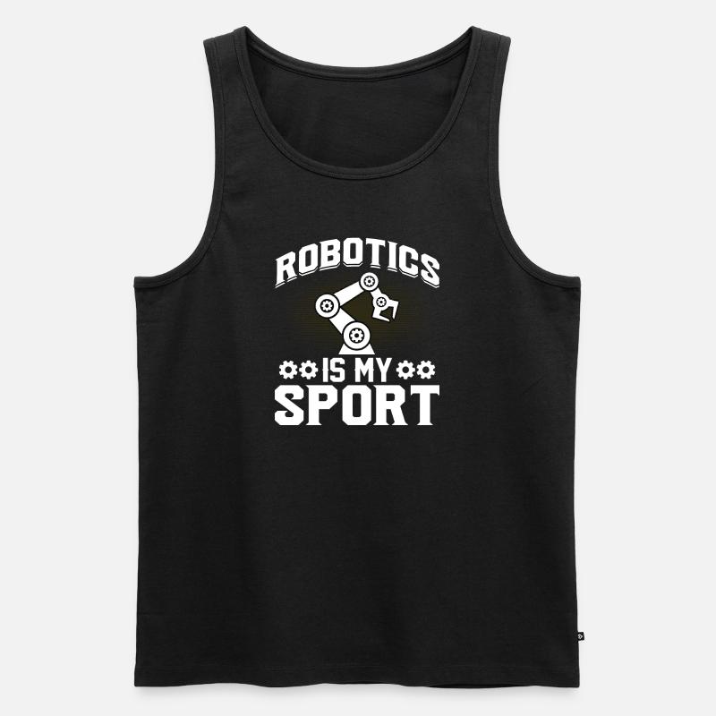 Roboter Programmierer Automatisierungstechniker - Männer Premium Bio Tank Top - Schwarz