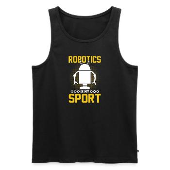 Robot Programmer Automation Technician - Men's Premium Organic Tank Top - black - Front - Michal (187cm)