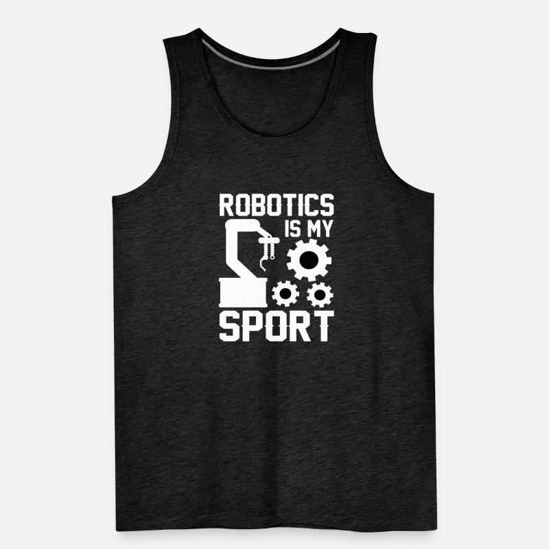 Programmeur de robots Technicien en automatisation Débardeur bio Premium Homme