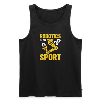 Robot Programmer Automation Technician - Men's Premium Organic Tank Top - black - Front - Michal (187cm)