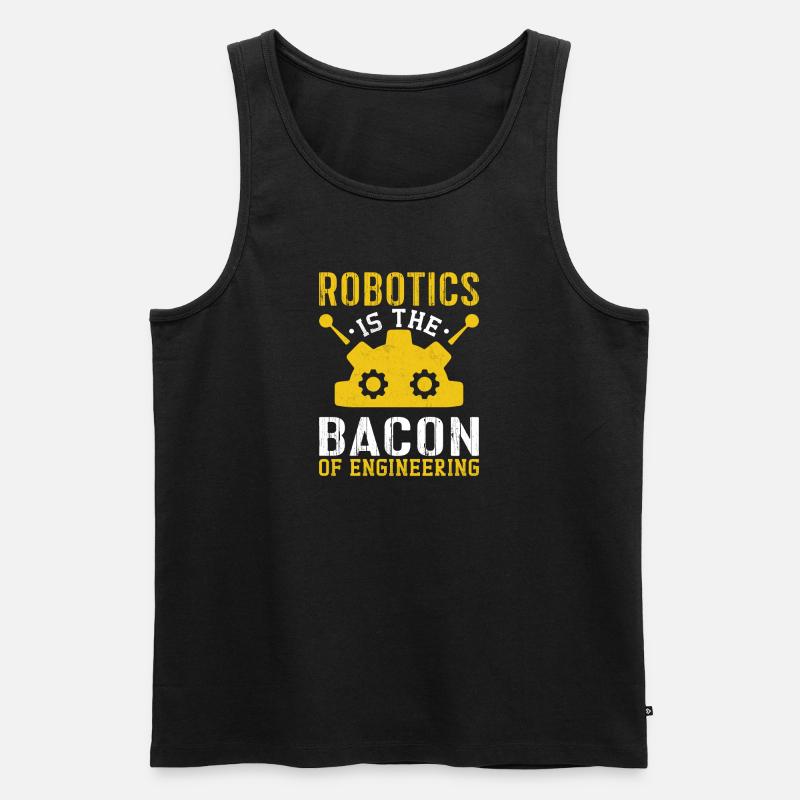 Robot Programmer Automation Technician - Men's Premium Organic Tank Top - black