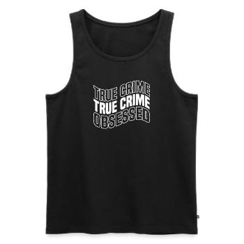 True Crime Crime Series Crime Detective - Débardeur bio Premium Homme - noir - Devant - AI Model Male 178 light (178cm)