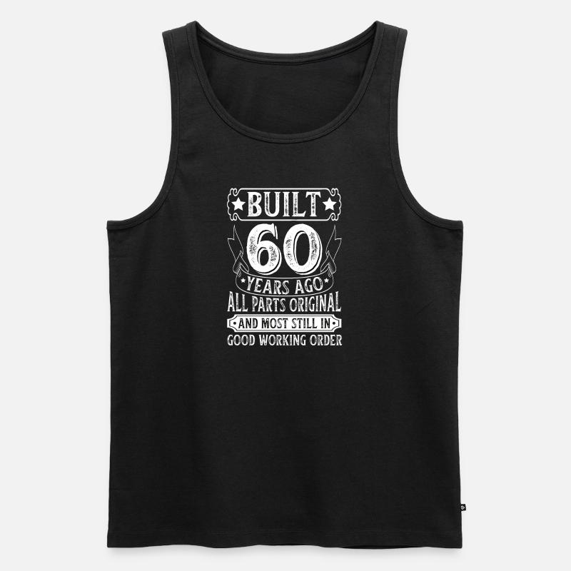 Regalo per il 60° compleanno 60 anni dicendo - Canottiera ecologica premium da uomo - nero