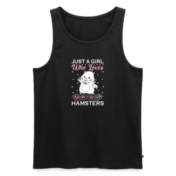 Hamster Lover Hamster Gift - Men's Premium Organic Tank Top - black - Front - Michal (187cm)
