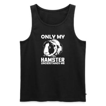 Hamster Lover Hamster Gift - Men's Premium Organic Tank Top - black - Front - Michal (187cm)
