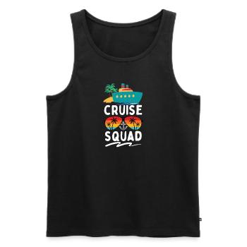 Cruise Ship Family Cruise 2023 Cruise - Men's Premium Organic Tank Top - black - Front - AI Model Male 178 light (178cm)