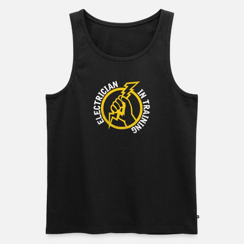 Electrician Electrical Engineering Training Electronics - Men's Premium Organic Tank Top - black