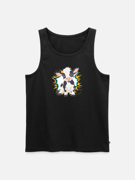 Kuh Nutztier - Männer Premium Bio Tank Top -