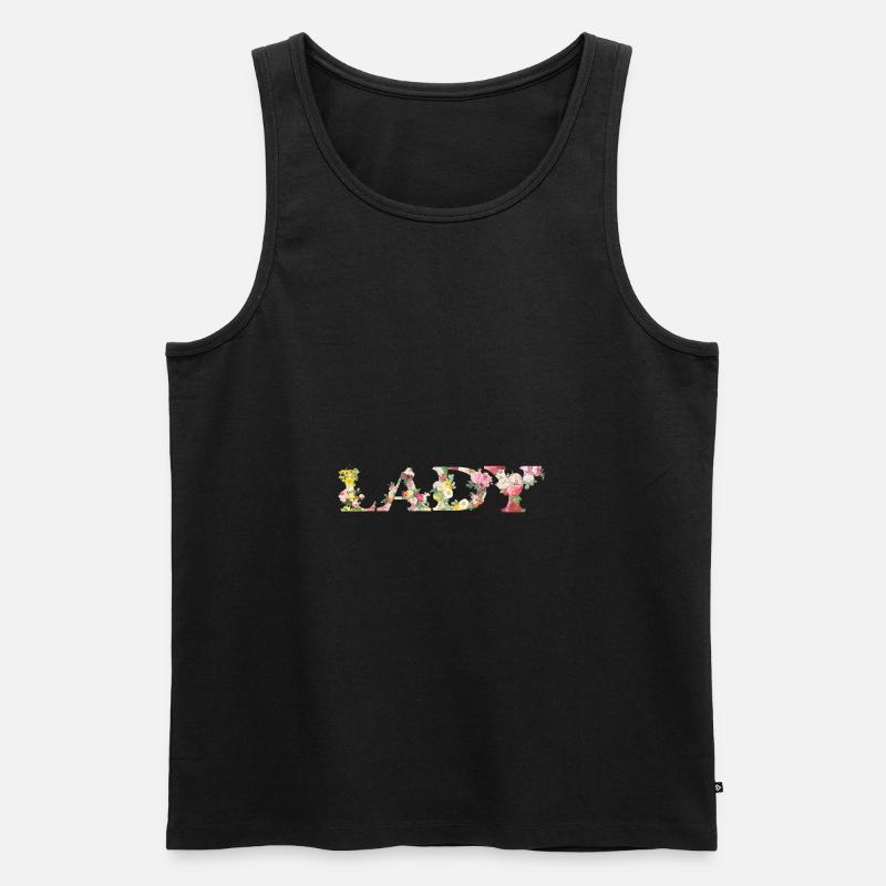 Lady - Men's Premium Organic Tank Top - black