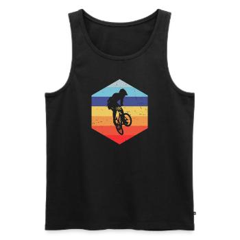 Bike bmx boys bmx men bmx bike women - Men's Premium Organic Tank Top - black - Front - Michal (187cm)