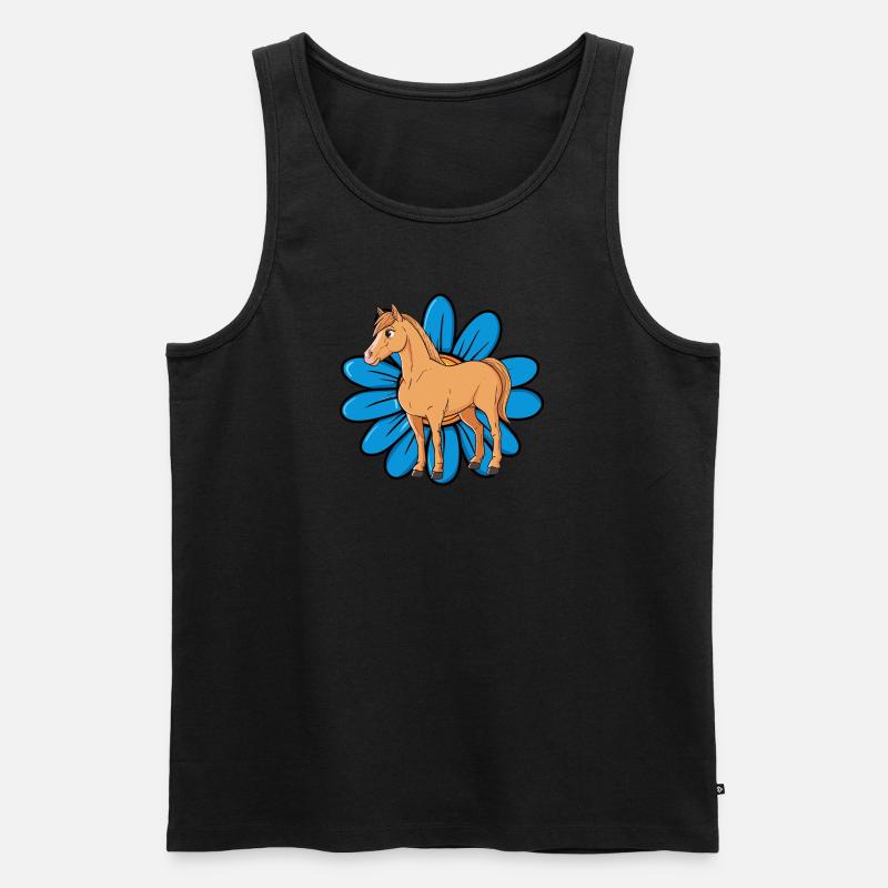 Pferde Reiter - Männer Premium Bio Tank Top - undefined