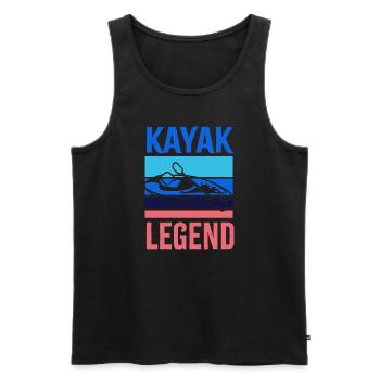 Kayak Legend Paddling Whitewater Wildlife Kayak - Débardeur bio Premium Homme - noir - Devant - Michal (187cm)