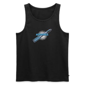 Space Sci-Fi Weltraum - Männer Premium Bio Tank Top - Schwarz - Vorne - AI Model Male 178 light (178cm)