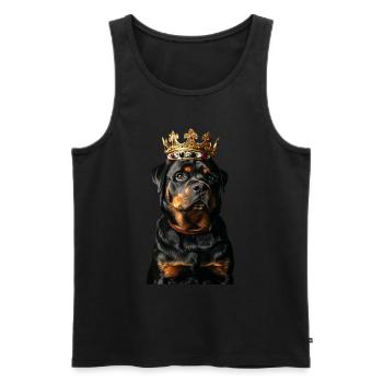 Rottweiler - Débardeur bio Premium Homme - noir - Devant - AI Model Male 178 light (178cm)