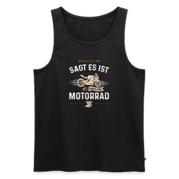 The doctor says it's incurable... - Men's Premium Organic Tank Top - black - Front - Michal (187cm)