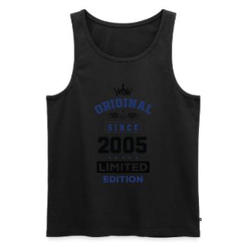 2005 limited edition Geburtstag - Männer Premium Bio Tank Top - Schwarz - Vorne - Michal (187cm)