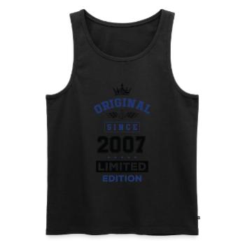 2007 limited edition Geburtstag - Männer Premium Bio Tank Top - Schwarz - Vorne - Michal (187cm)