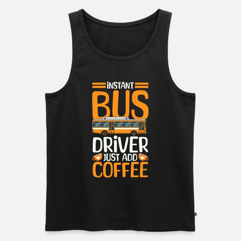 Bus Transport - Männer Premium Bio Tank Top - Schwarz