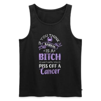 Horoscope Zodiac Planet Moon - Men's Premium Organic Tank Top - black - Front - Michal (187cm)