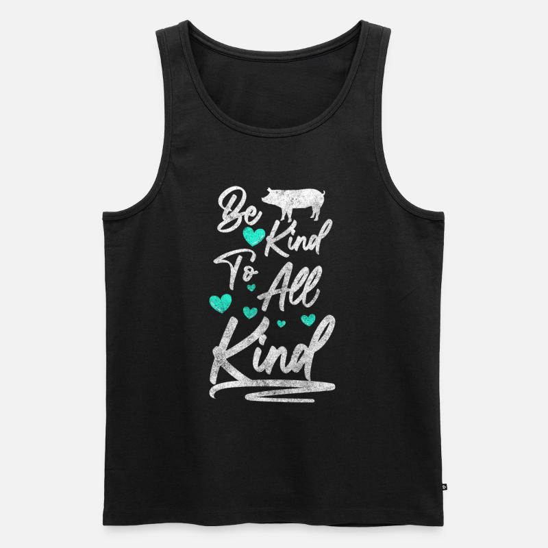 Ernährung Lebensweise Einstellung Ethik - Männer Premium Bio Tank Top - Schwarz