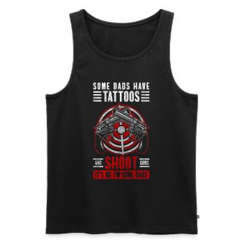 Waffe Sportschütze Munition Verein - Männer Premium Bio Tank Top - Schwarz - Vorne - AI Model Male 178 light (178cm)