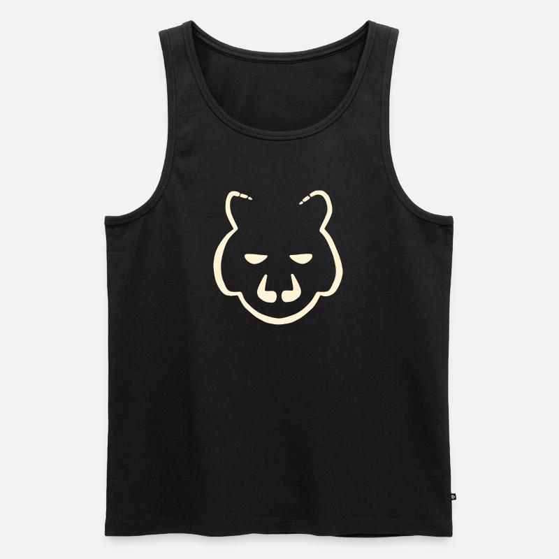 Blick - Männer Premium Bio Tank Top - Schwarz