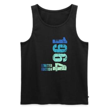 60th birthday 1964 - Men's Premium Organic Tank Top - black - Front - Michal (187cm)