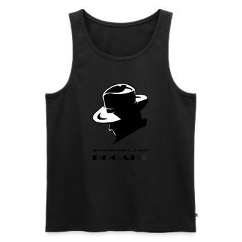 Mein Name ist Hampfri..., Hampfri Bogaht - Männer Premium Bio Tank Top - Schwarz - Vorne - Michal (187cm)