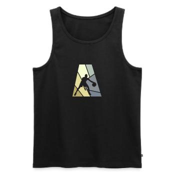 Basketballer Hoop BBall - Männer Premium Bio Tank Top - Schwarz - Vorne - AI Model Male 178 light (178cm)