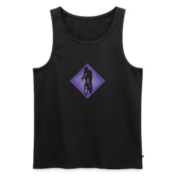 Fahrradfahren Radfahrer Radtour - Männer Premium Bio Tank Top - Schwarz - Vorne - Michal (187cm)
