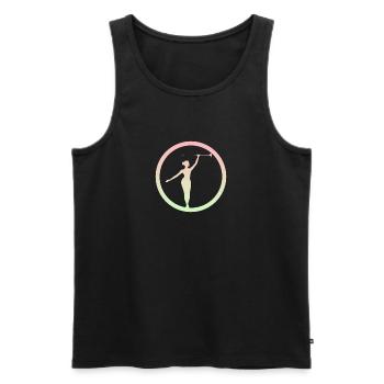 Tanzen Twirling Twirling - Männer Premium Bio Tank Top - Schwarz - Vorne - Michal (187cm)