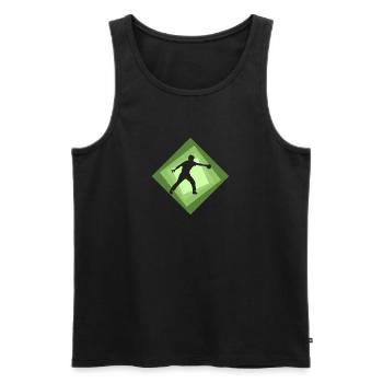Table tennis, table tennis ball, table tennis - Men's Premium Organic Tank Top - black - Front - AI Model Male 178 light (178cm)