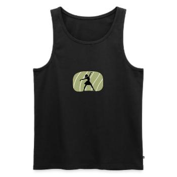 Ballet, Dancer, Opera, Opera - Men's Premium Organic Tank Top - black - Front - AI Model Male 178 light (178cm)