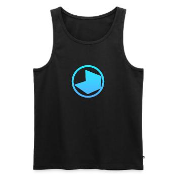 Blogging Blog Schreiben - Männer Premium Bio Tank Top - Schwarz - Vorne - AI Model Male 178 light (178cm)