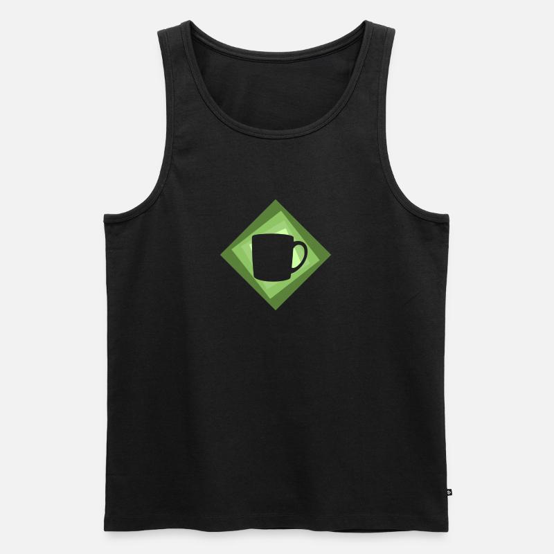 Kaffee Kaffeetasse Kaffee - Männer Premium Bio Tank Top - undefined