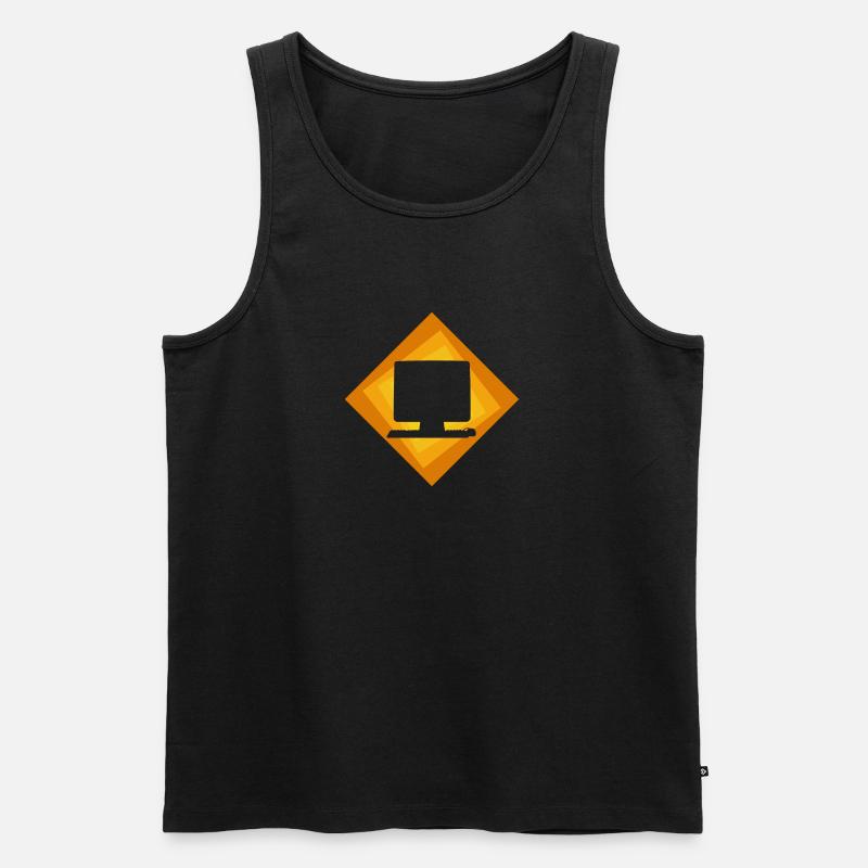 Computer PC Computerarbeit - Männer Premium Bio Tank Top - undefined