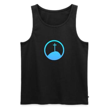 Bible Verse Church Bible - Men's Premium Organic Tank Top - black - Front - AI Model Male 178 light (178cm)