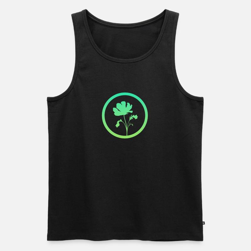 Botanisch Flora Blumen - Männer Premium Bio Tank Top - undefined