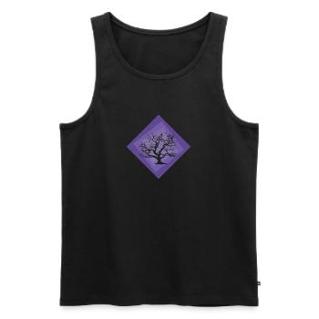 Botany Flora Botanical - Men's Premium Organic Tank Top - black - Front - AI Model Male 178 light (178cm)