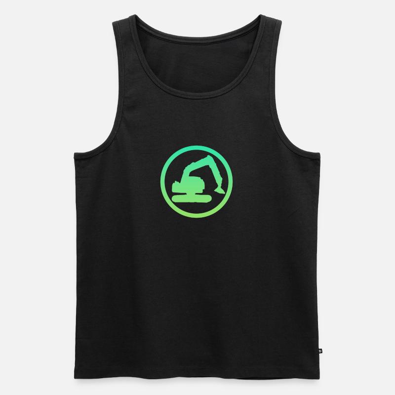 Baggerfahrer Baggerfahrerin Bagger - Männer Premium Bio Tank Top - undefined