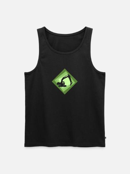 Bagger Baggerfahrerin Hausbau - Männer Premium Bio Tank Top -