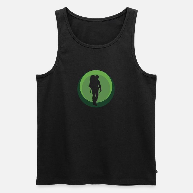 Backpacking Backpacker Backpack - Men's Premium Organic Tank Top - undefined