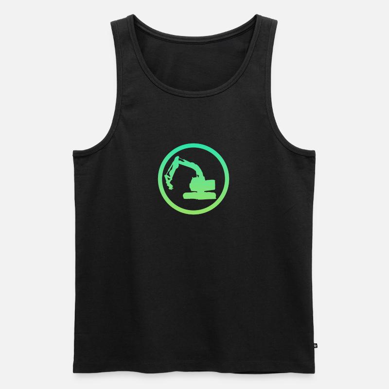Baggerfahrer Baustelle Baggerfahrer - Männer Premium Bio Tank Top - undefined