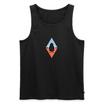Wellensittich Vogel Abbildung Vögel - Männer Premium Bio Tank Top - Schwarz - Vorne - Michal (187cm)