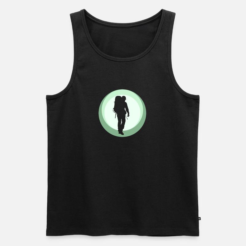 Backpacking Backpacker Wanderer - Men's Premium Organic Tank Top - undefined