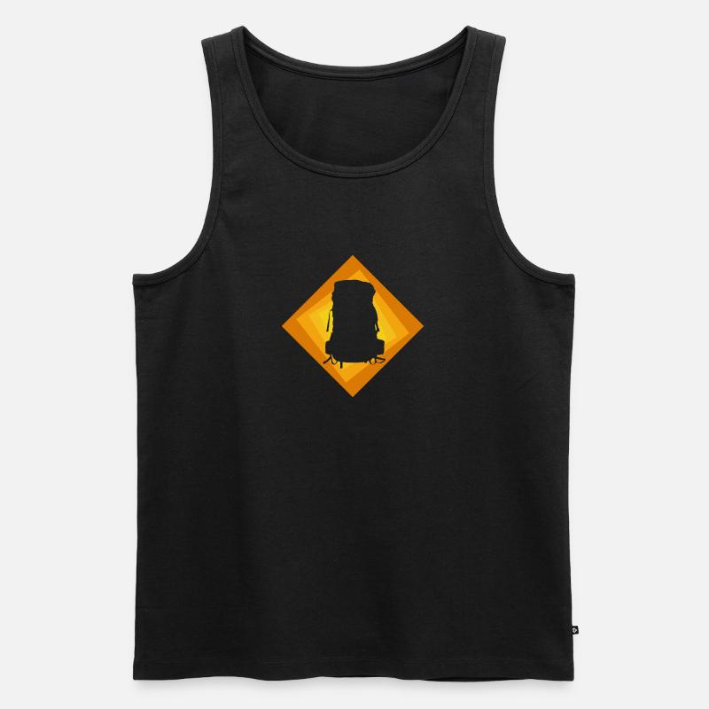 Backpacker Wanderer Backpacking - Männer Premium Bio Tank Top - undefined
