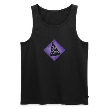 Käse Emmentaler Parmesan - Männer Premium Bio Tank Top - Schwarz - Vorne - AI Model Male 178 light (178cm)
