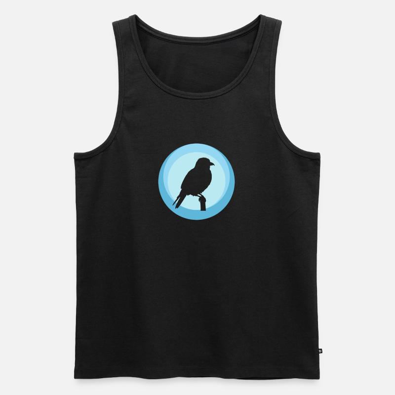 Sittich Vogel Abbildung Vogel Abbildung - Männer Premium Bio Tank Top - undefined