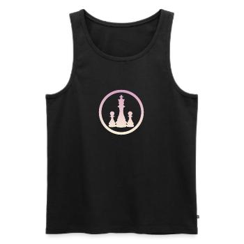 Checkmate Chess Chess - Men's Premium Organic Tank Top - black - Front - AI Model Male 178 light (178cm)