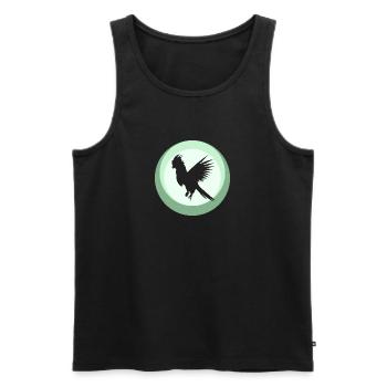 Vogel Kakadus Papagei - Männer Premium Bio Tank Top - Schwarz - Vorne - Michal (187cm)